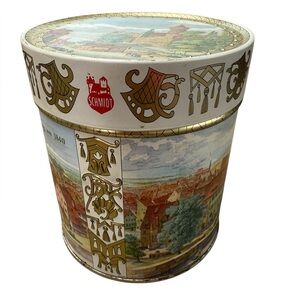 VINTAGE German Collectible E. Otto Schmidt Nürnberger Lebkuchen Cookie Tin